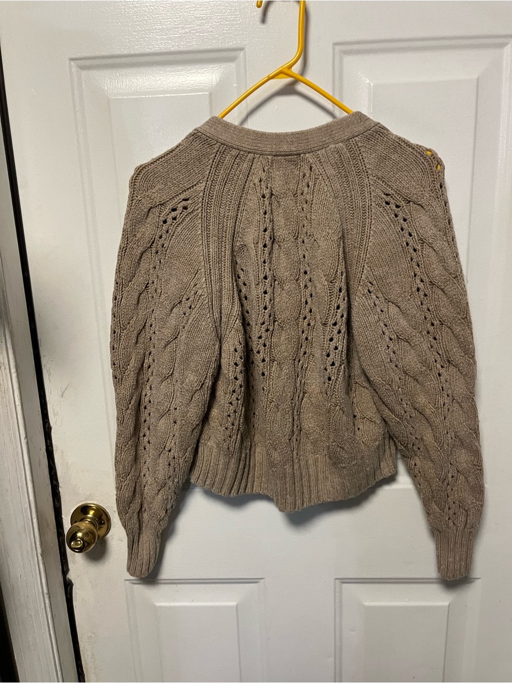 Universal Thread Taupe Cable Knit Button Cardigan - Picture 3 of 3